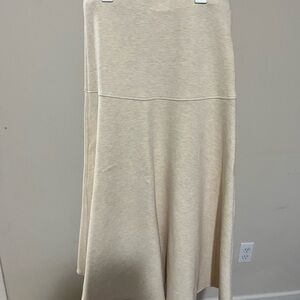 OGL Cream Midi Skirt for Women